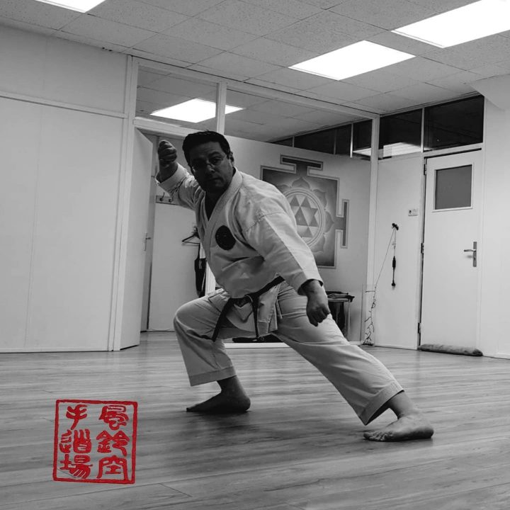 Morning practice. KUSANKU